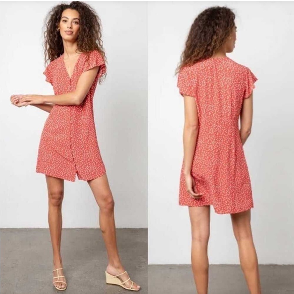 Rails Helena Dress in Carmine Daisies sz small